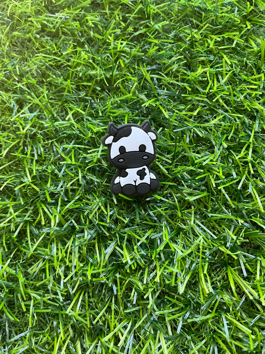 Black and white cow