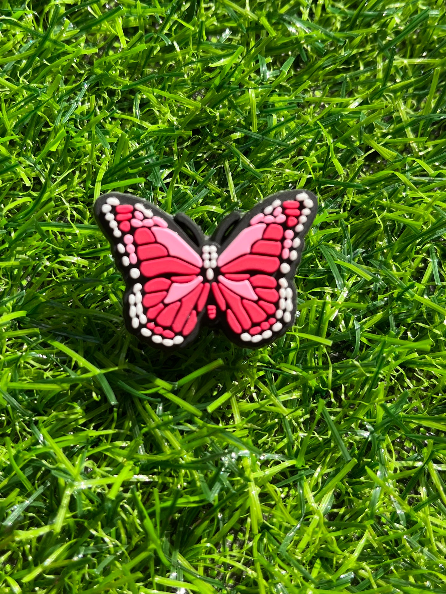 Small Pink Butterfly Charm